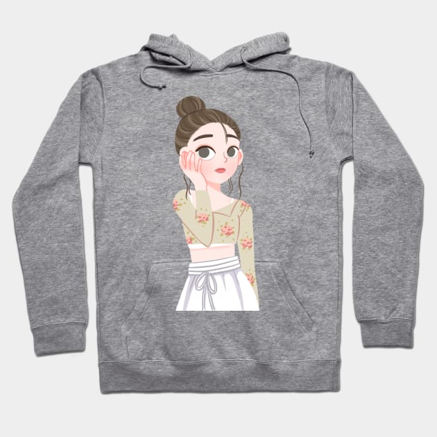 IU Flu cartoon Hoodie by Oricca